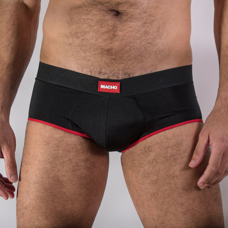 Ms24R Dark Red Briefs, Size M
