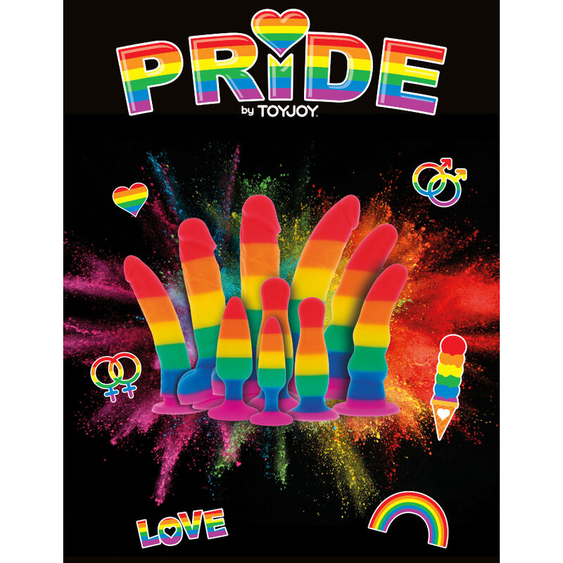 LGBT Pride 17cm Wave Dildo