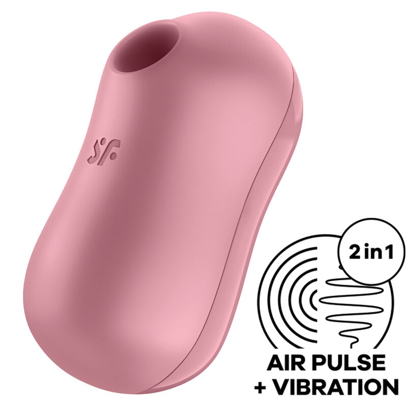 Estimulador de Pulso de Aire y Vibrador Cotton Candy