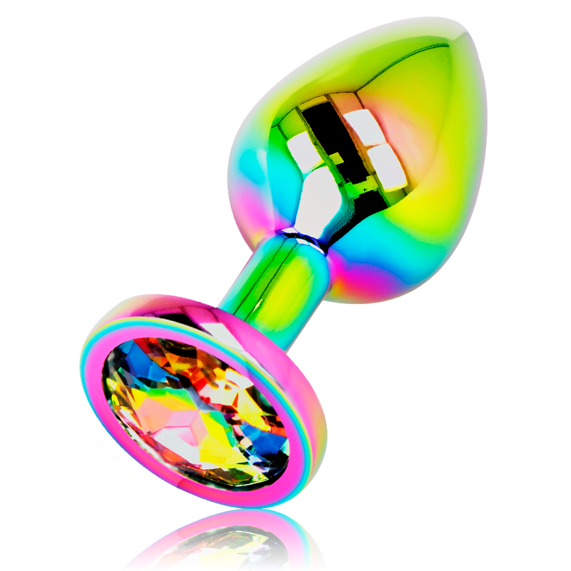 Plug Anal Circular Iridiscente - Grande