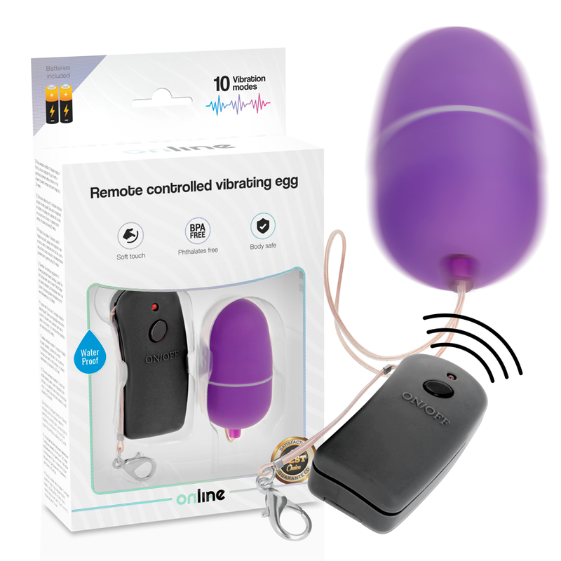Purple Remote Control Vibrating Egg
