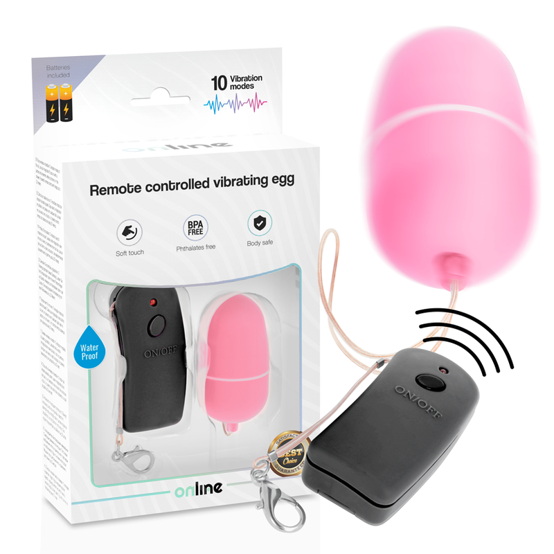 Remote Control Vibrating Egg - Pink