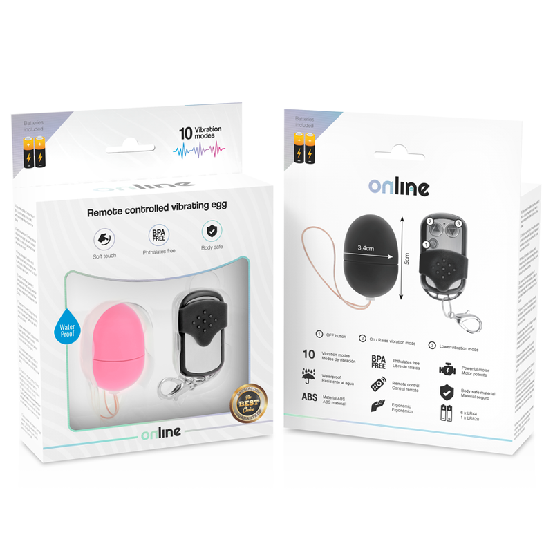 Remote Control Vibrating Egg - Pink