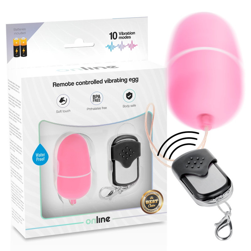 Remote Control Pink Vibrating Egg M