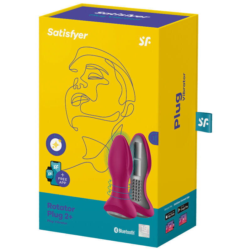 Plug Rotator 2+ Plug Vibrador Controlado por Aplicación