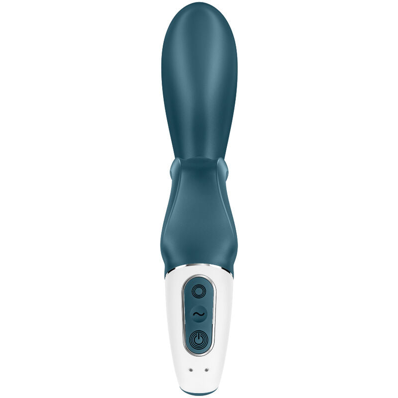 Vibrador Tipo Conejo Hug Me con Control por Aplicación - Azul