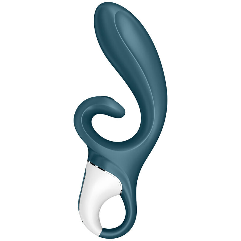 Vibrador Tipo Conejo Hug Me con Control por Aplicación - Azul