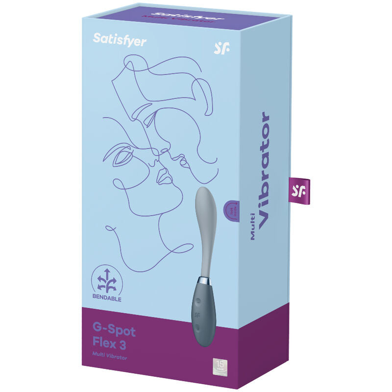 Vibrador Múltiple G-Spot Flex 3 Gris