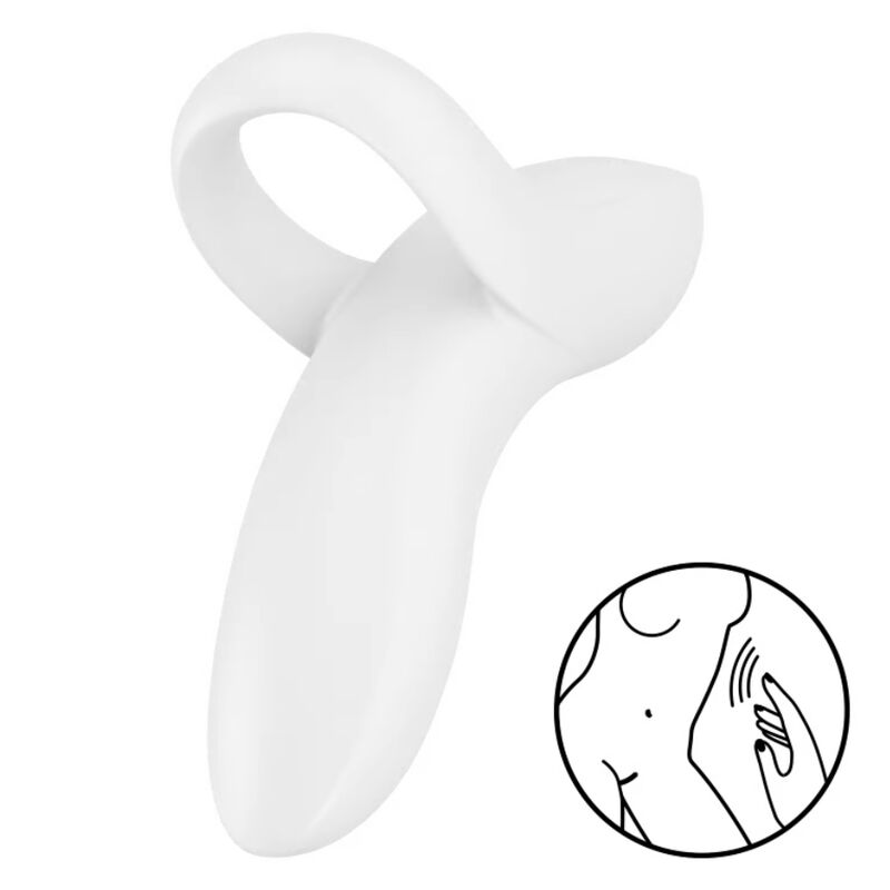Bold Lover White Finger Vibrator