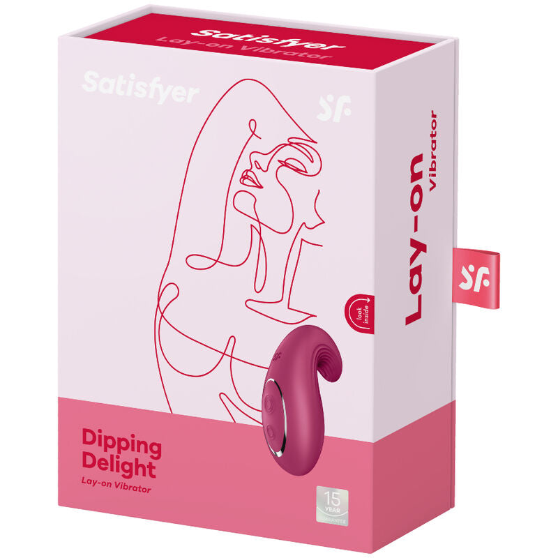 Dipping Delight Lay-On Vibrator - Red