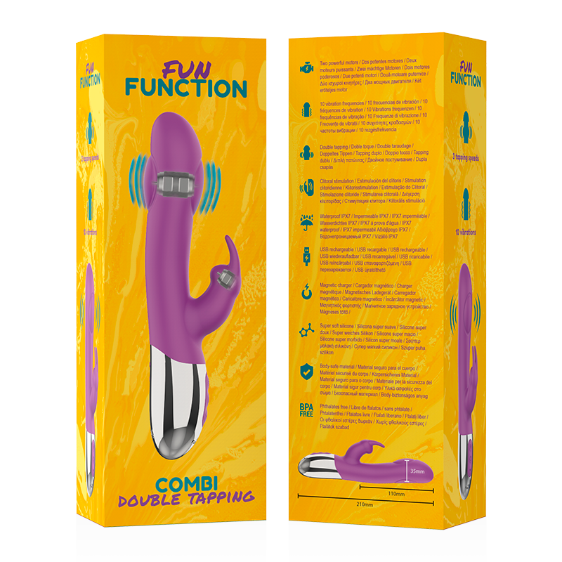 Combi Double Tapping Pleasure Toy