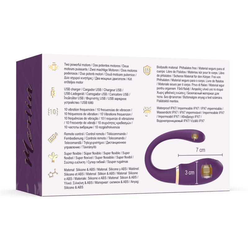 Merlin Double Couple Vibrator with Remote
