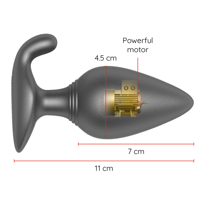 Plug Anal Vibrador Controlado por Aplicación Rio