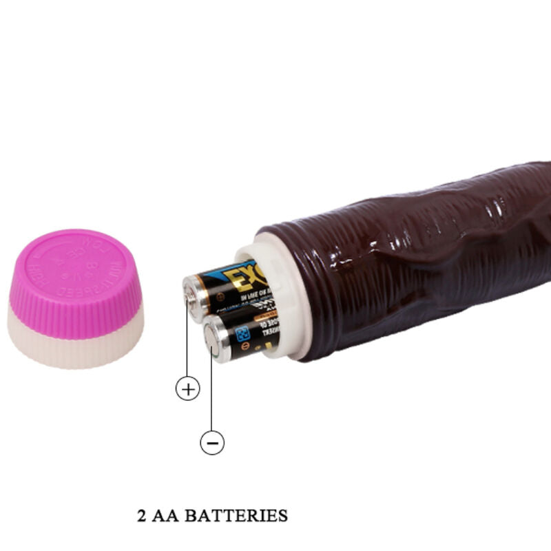 Waves Of Pleasure 23cm Vibrator - Brown