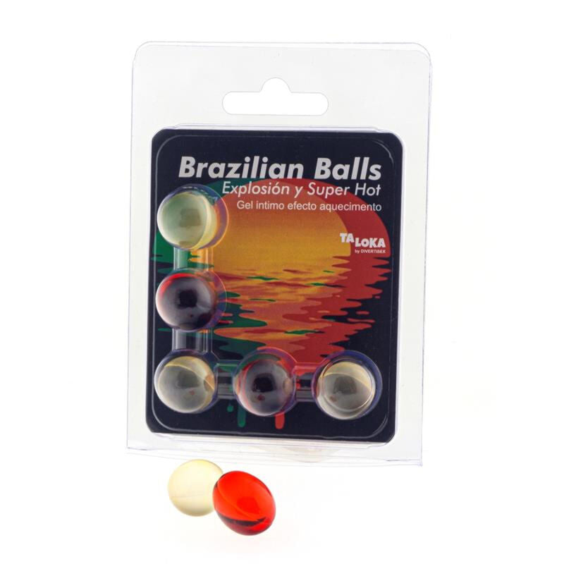 5 Bolas Brasileñas Gel Efecto Super Caliente