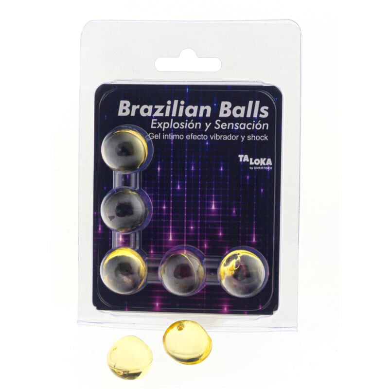 Gel Vibrador con Efecto Shock Brazilian Balls