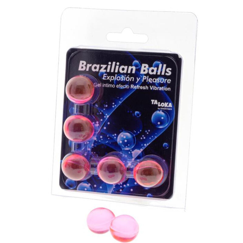Gel Refrescante Vibratorio Bolas Brasileñas
