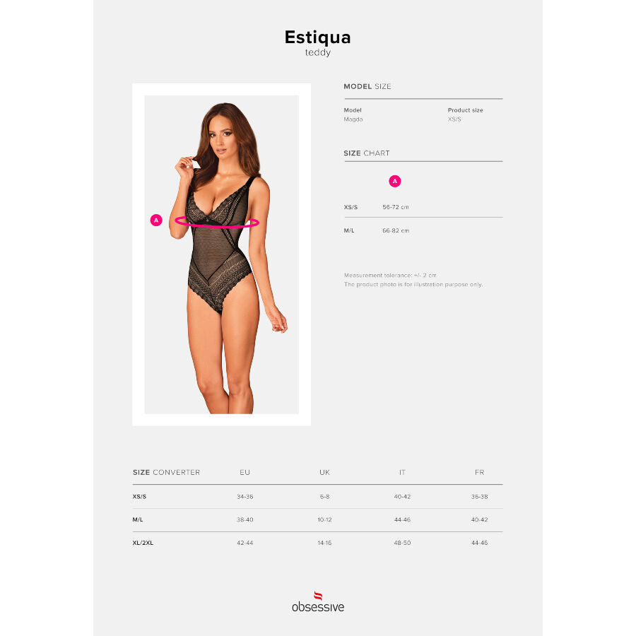 Lencería Teddy Estiqua - XS/S