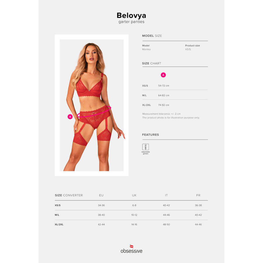 Belovya Seductive Garter Panties XS/S