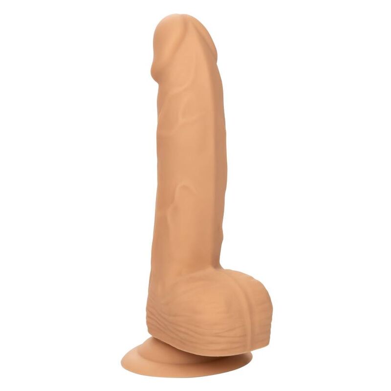 Dildo de silicona con protuberancias de 15.24 cm en tono piel