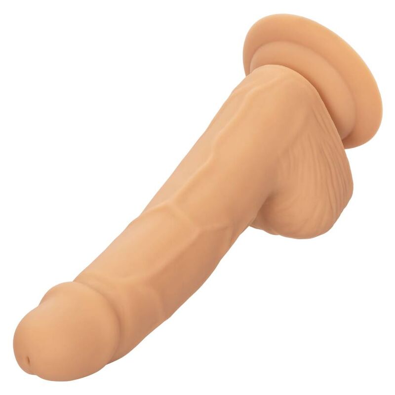Dildo de silicona con protuberancias de 15.24 cm en tono piel