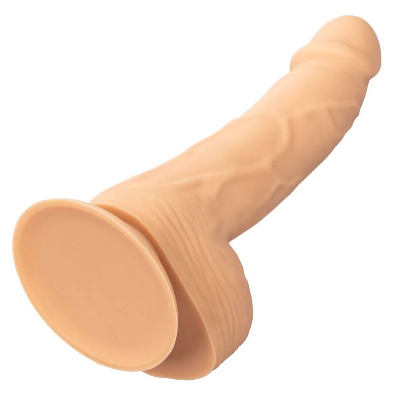 Dildo de silicona con protuberancias de 15.24 cm en tono piel