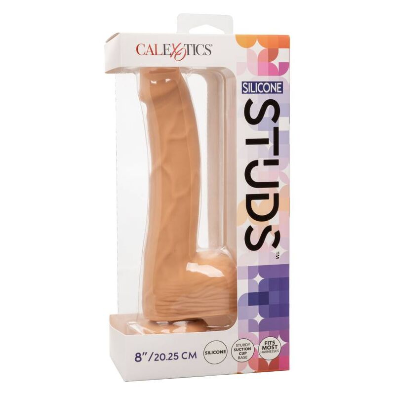 Dildo Realista com Textura de Tachas em Silicone 8"