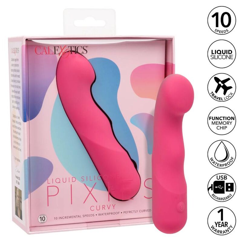 Brinquedo Sexual Rosa Curvilíneo Pixies