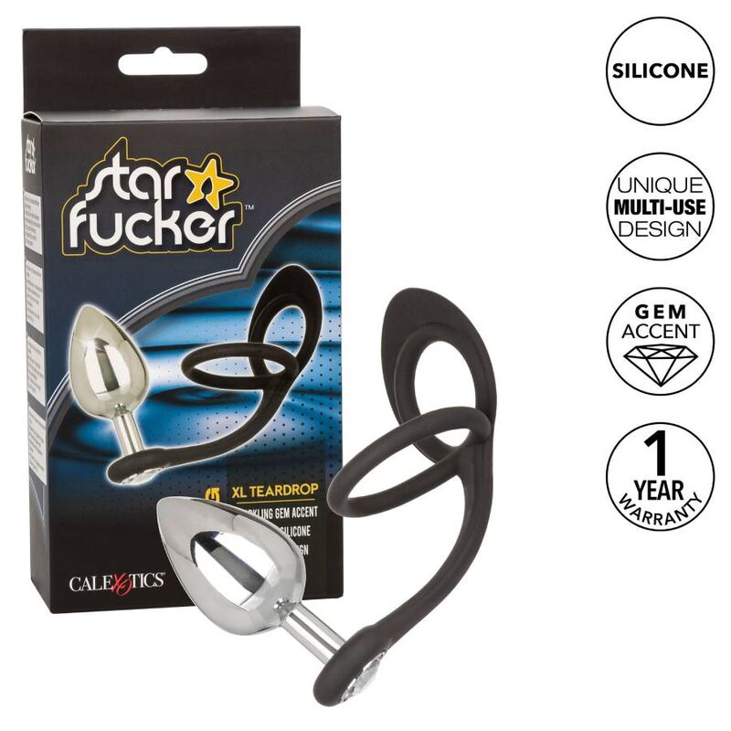Star Fucker XL Tapón Anal en Forma de Lágrima