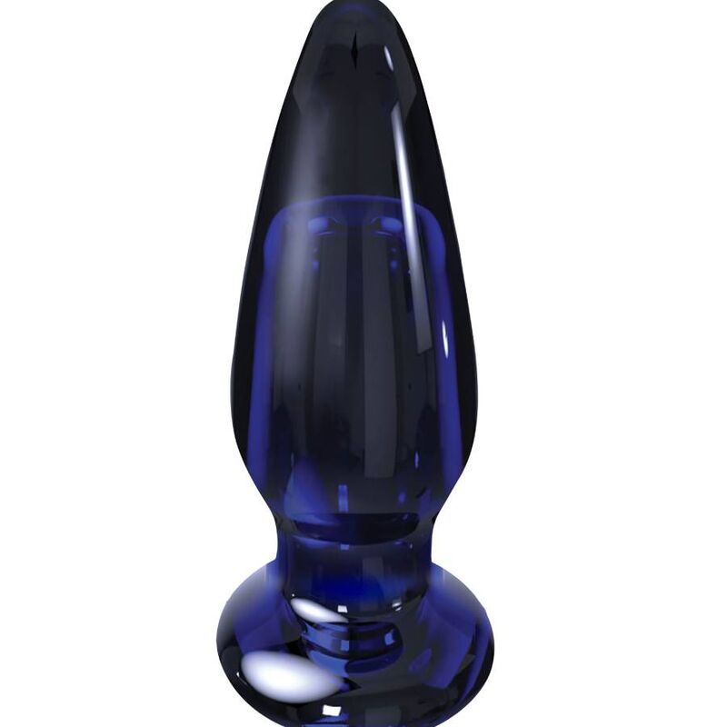 Plug Anal de Vidro Vibrante Brilhante
