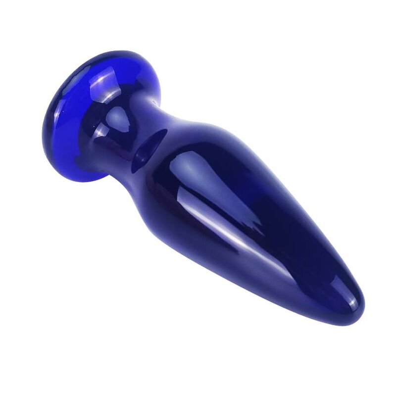 Plug Anal de Vidro Vibrante Brilhante