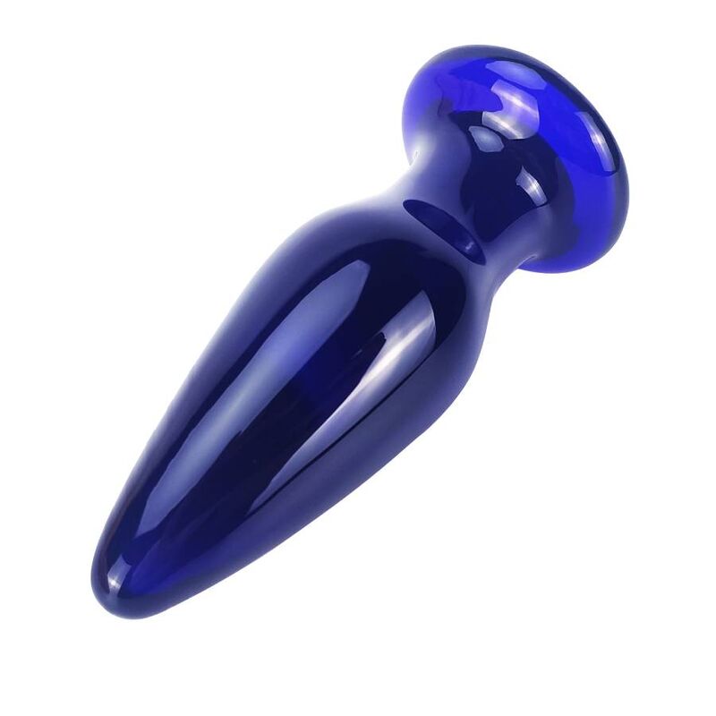 Plug Anal de Vidro Vibrante Brilhante
