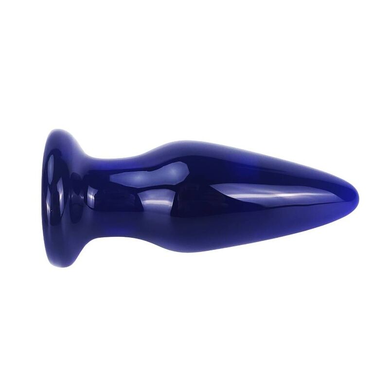 Plug Anal de Vidro Vibrante Brilhante