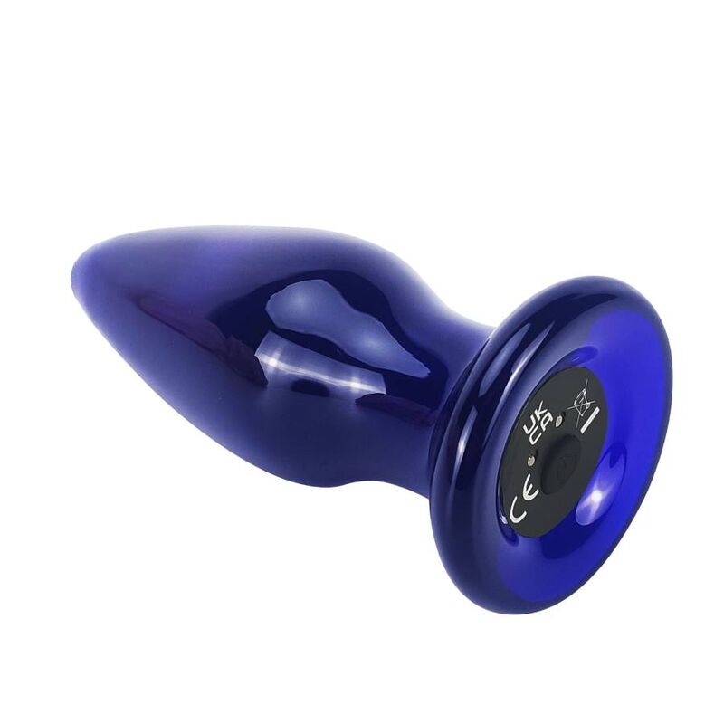Plug Anal de Vidro Vibrante Brilhante