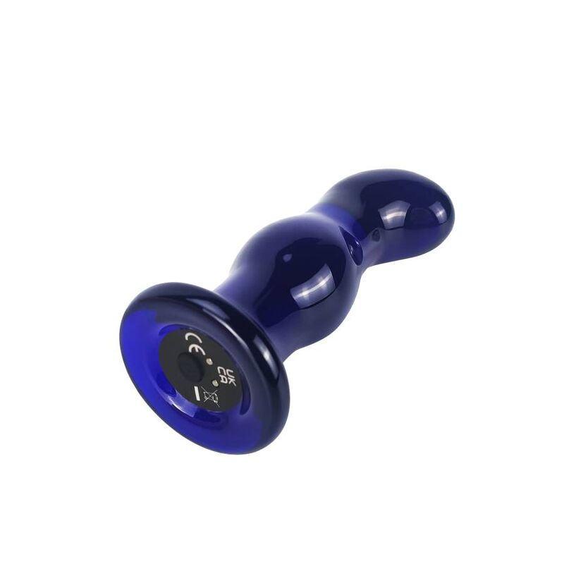Plug Anal de Vidro Vibrante e Brilhante
