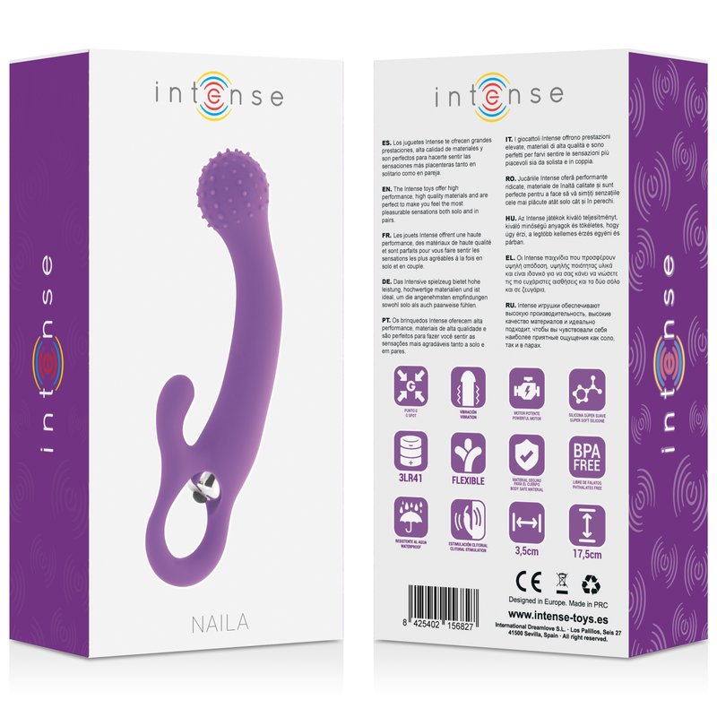 Juguete Sexual de Silicona Vibrante Naila Color Lila