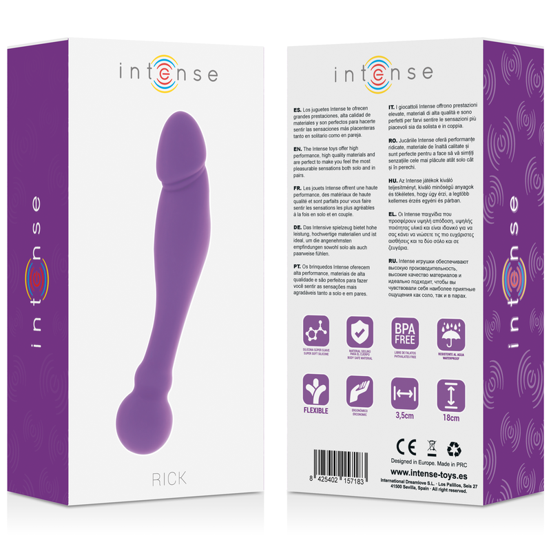 Silicone Rick Dual Lilac Adult Pleasure Toy