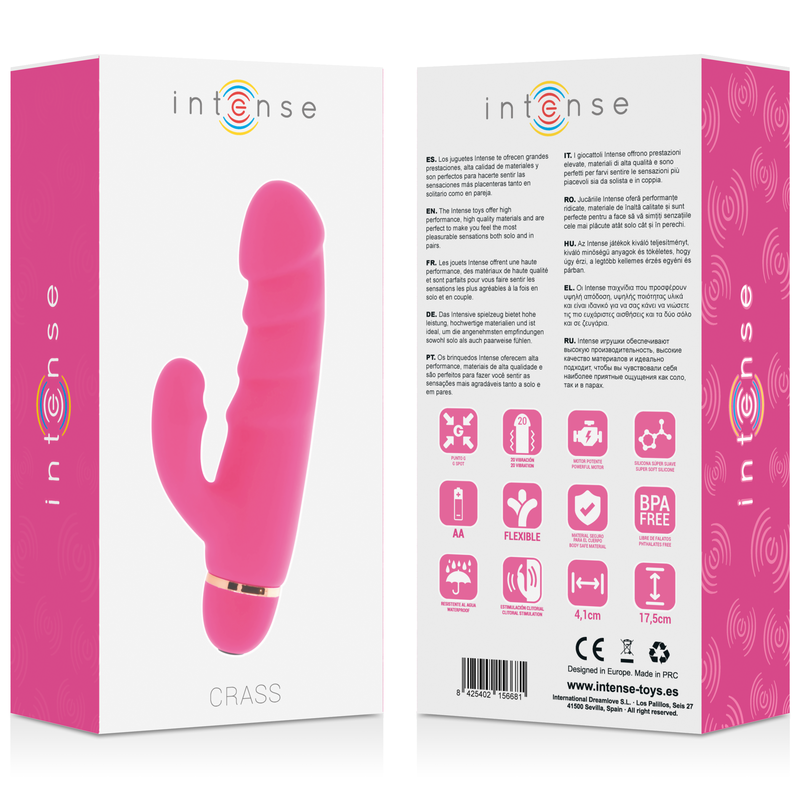 Vibrador de Silicona de 20 Velocidades - Rosa