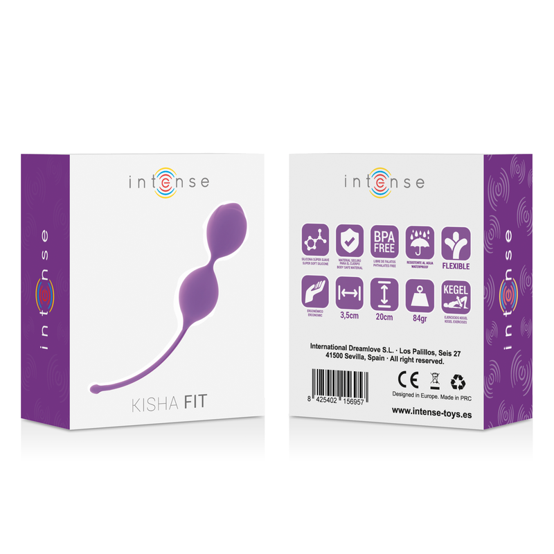 Ejercitador Kegel de Silicona Kisha Fit Lila