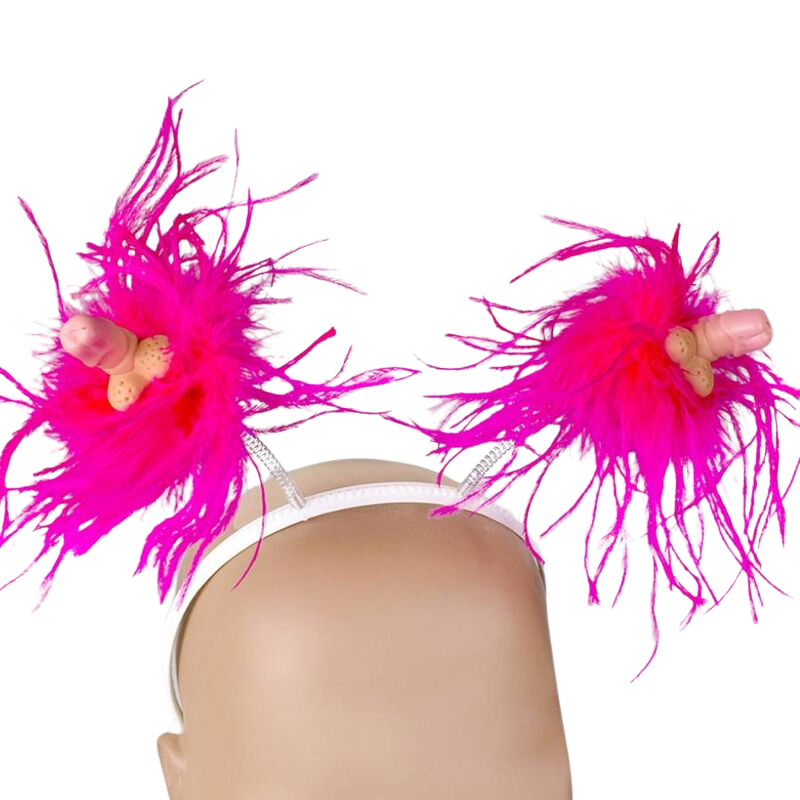 Set de Banda para la Cabeza con Plumas Marabú de Primavera