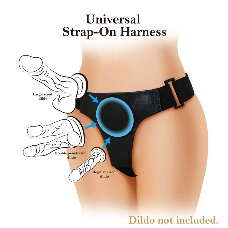 Arnés Universal Ajustable para Consolador en Color Negro