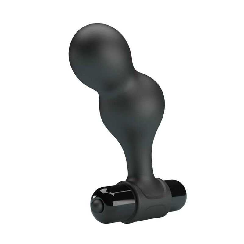Plug Anal Vibratório em Silicone Preto