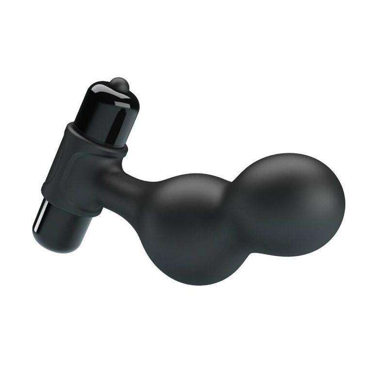Plug Anal Vibratório em Silicone Preto