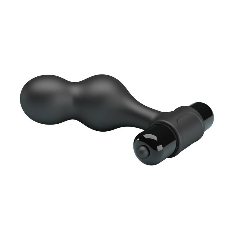 Plug Anal Vibratório em Silicone Preto