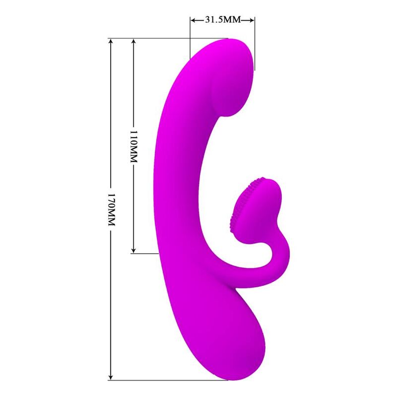 Sincere Purple Silicone Vibrator & Sucker