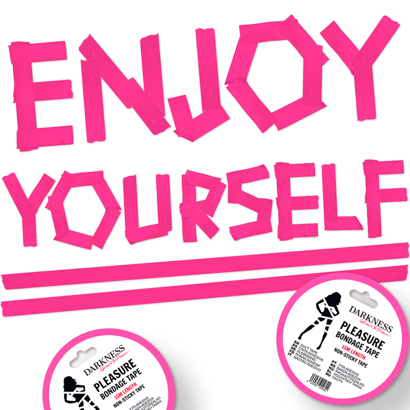 Pink Non-Sticky Bondage Tape 15m