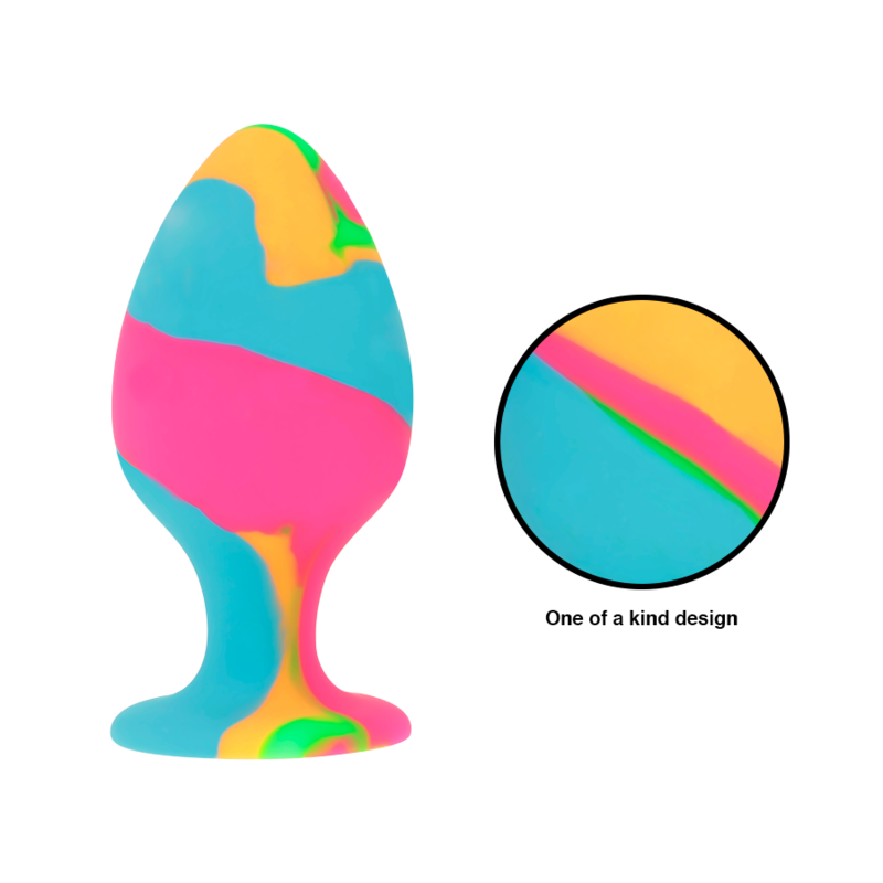 Rainbow Silicone Anal Plug Collection