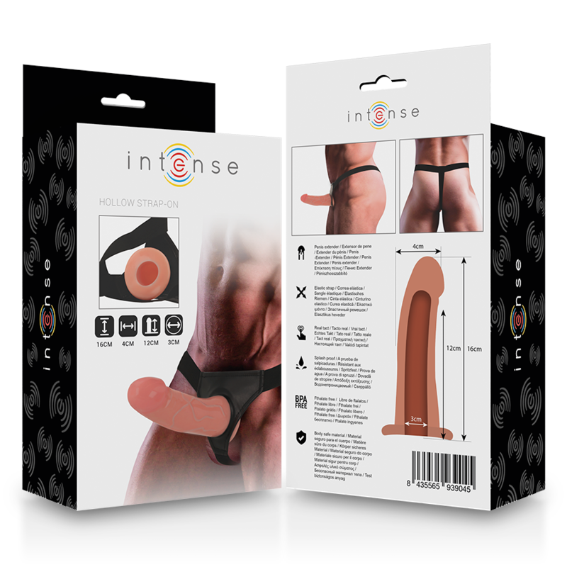 Wearable Hollow Harness Dildo 16x3cm