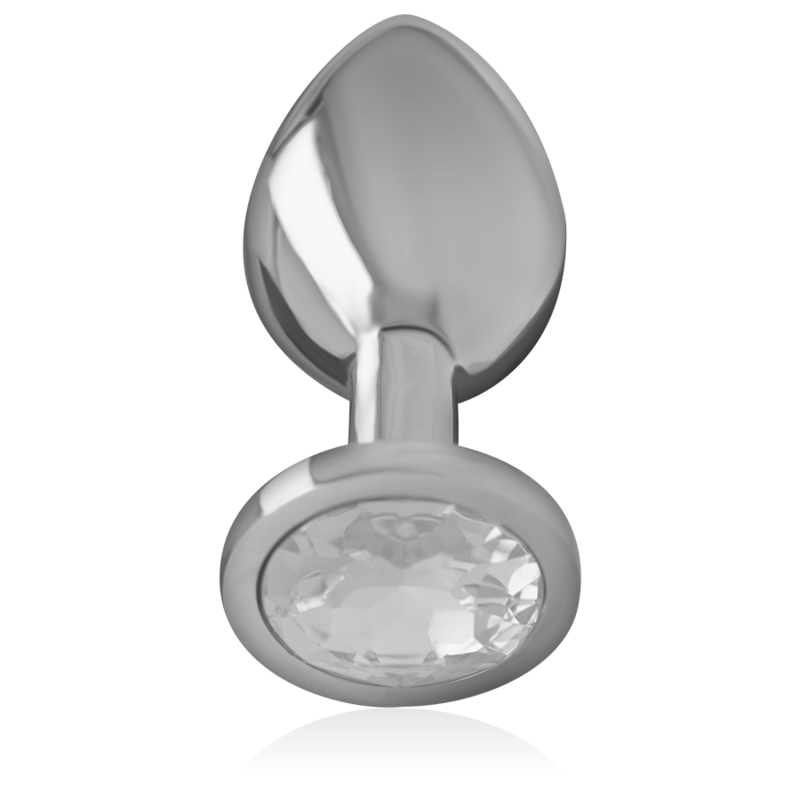 Small Aluminum Anal Plug with Crystal