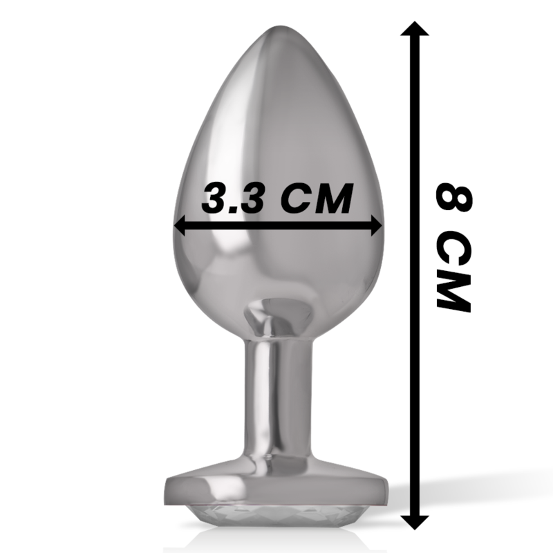 Plug Anal de Aluminio con Joyas - Mediano